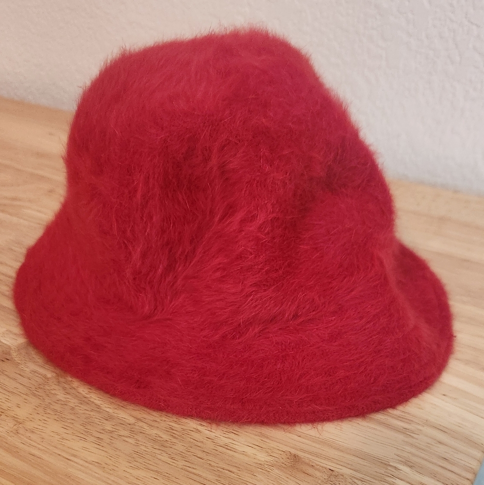 Vintage Halper Brothers Red Rabbit Hair Hat,‎ Made in France